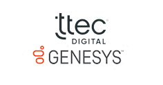 TTEC Digital + Genesys logo